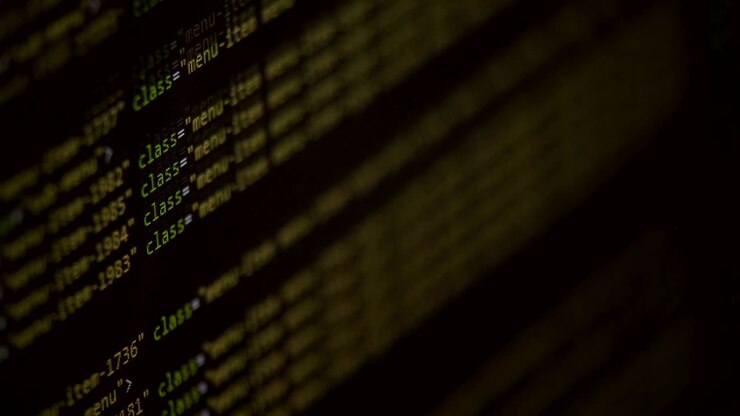 Program code moving on a computer screen