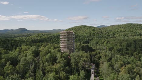 Beautiful-wooden-tower-hiking-trail