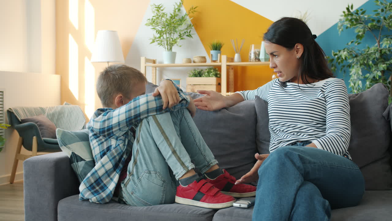 Mother Arguing With Son