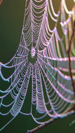 dew-kissed spider web