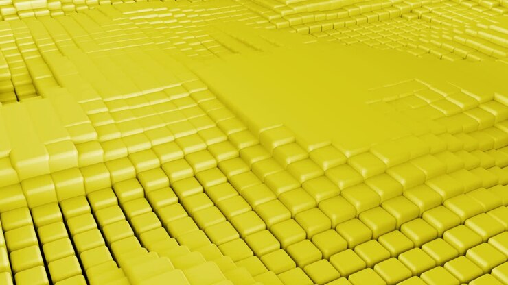 Fondo abstracto de bloques con arte digital de temática dinámica