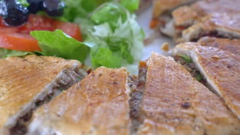 turkish pide with salad