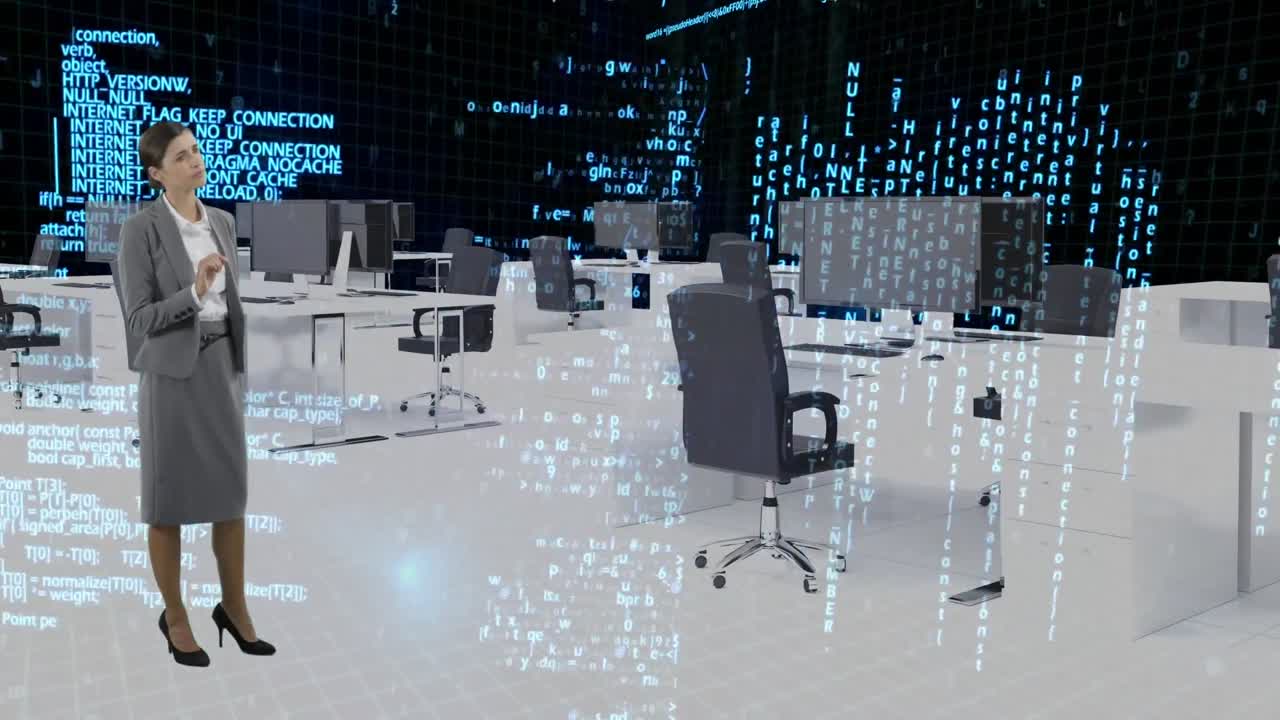 발표자 는 홀로그램 을 사용 한다