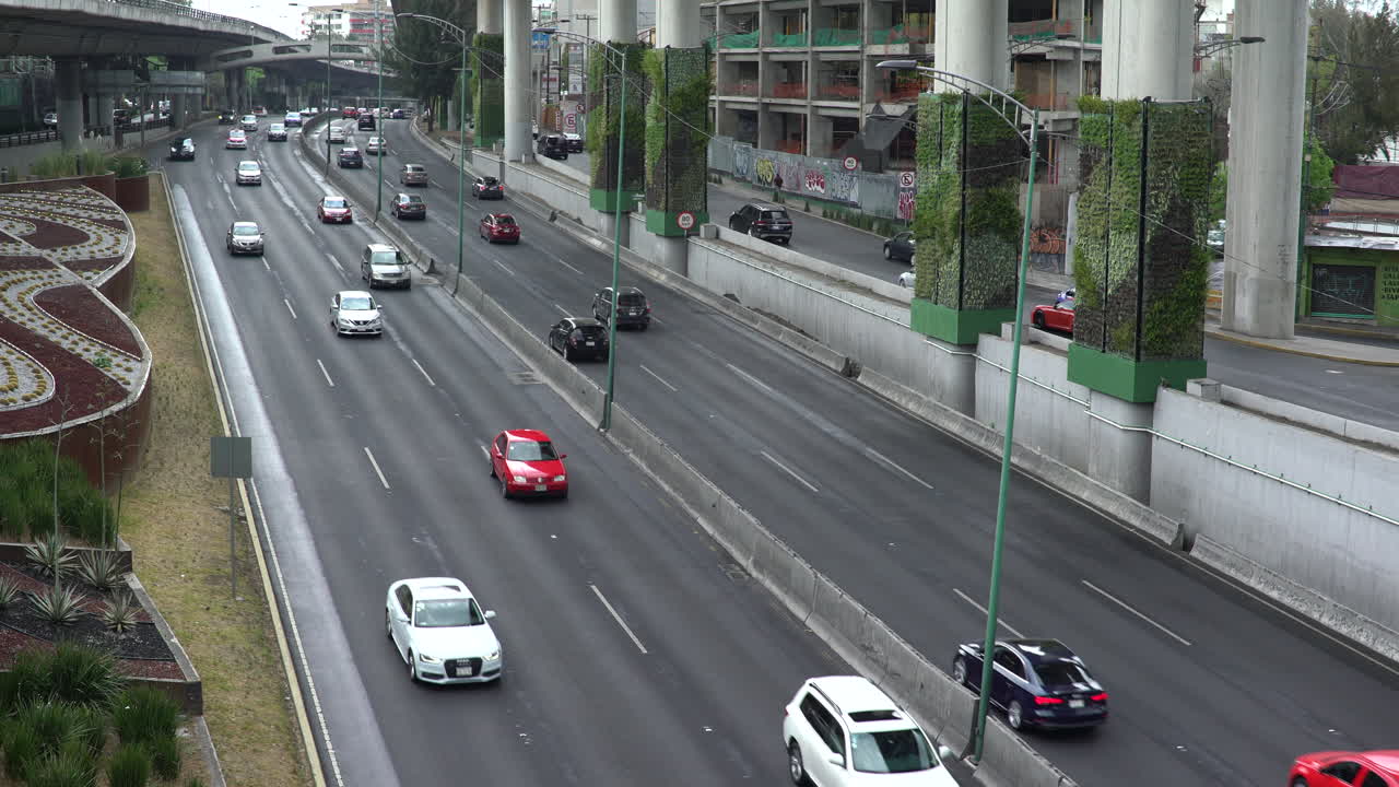 time-lapse de una carretera en la ciudad de mexico