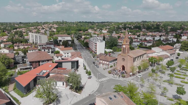 Vista aerea della Chiesa di San