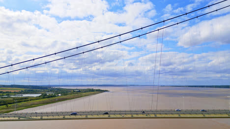 Humber-Bridge-from-above:-river,-traffic,-Lincolnshire-to-Humberside