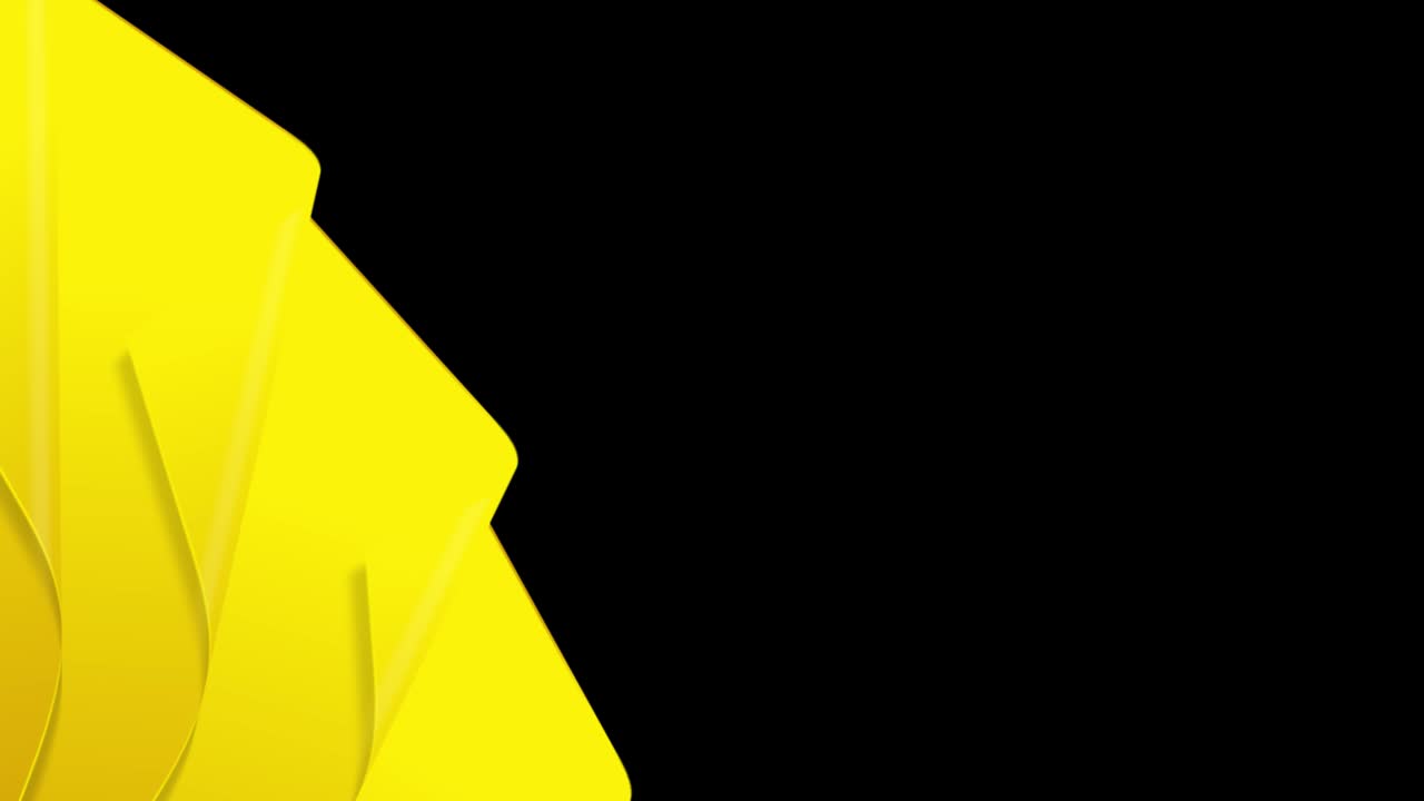 Fanning yellow paper with space for titles