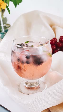 refreshing iced berry drink