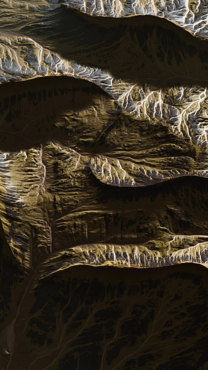 Vista aerea di un paesaggio montuoso