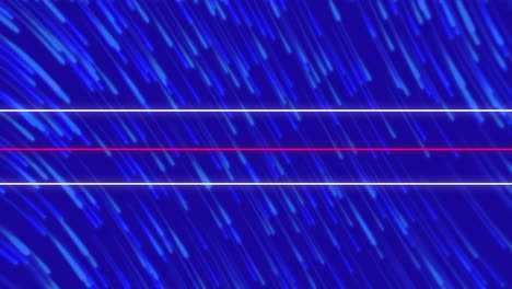 animation of neon lines and light trails pattern on blue background