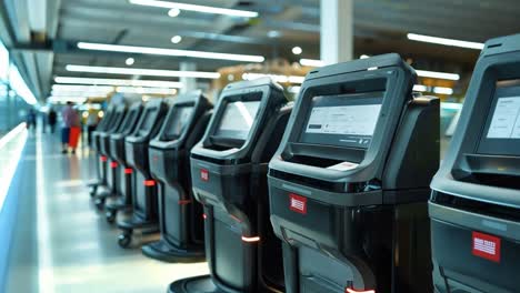 airport self-service kiosks