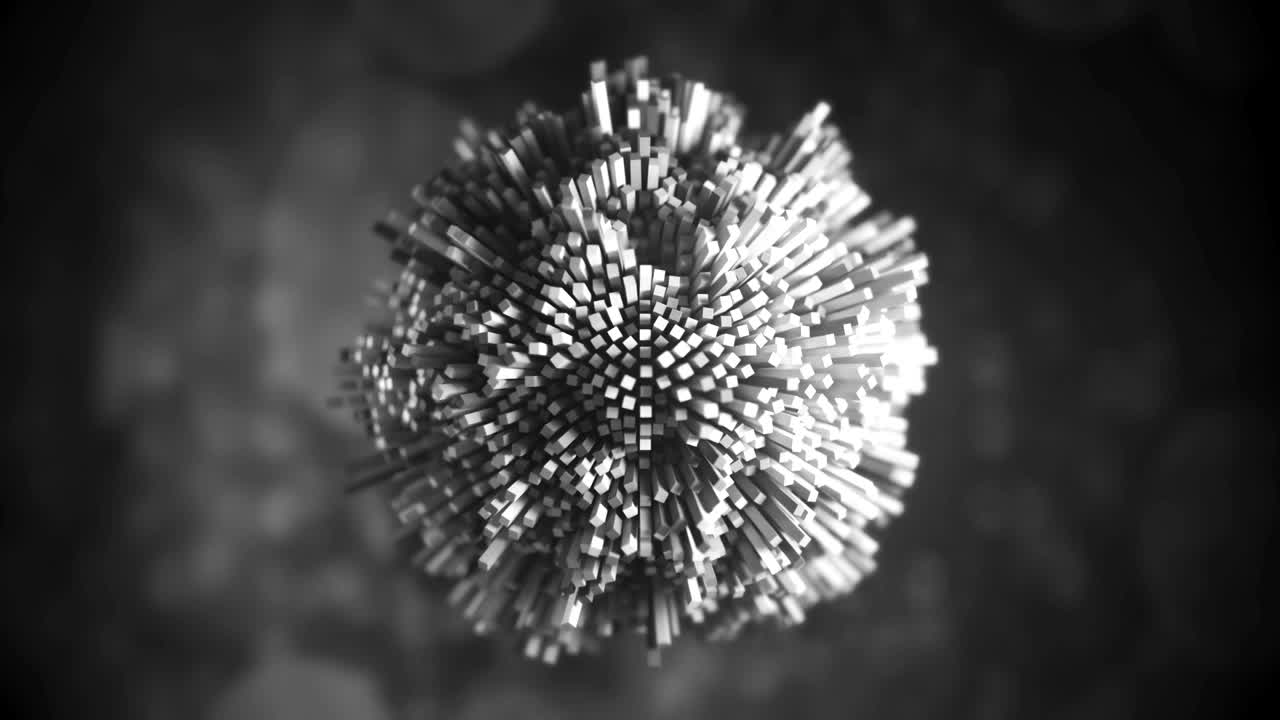 estructura molecular futurista de 4k.