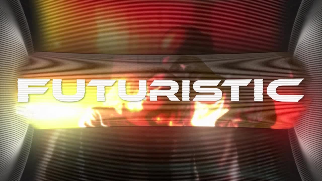 Pantalla holográfica futurista con gráficos cibernéticos dinámicos