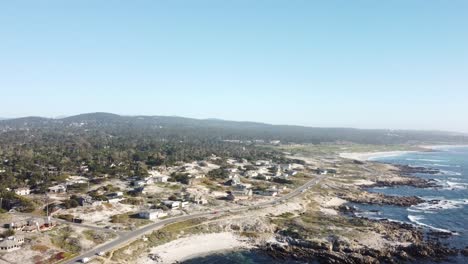 Rotierender-Zoom-Out-Asilomar-Beach-In-Monterey,-Kalifornien