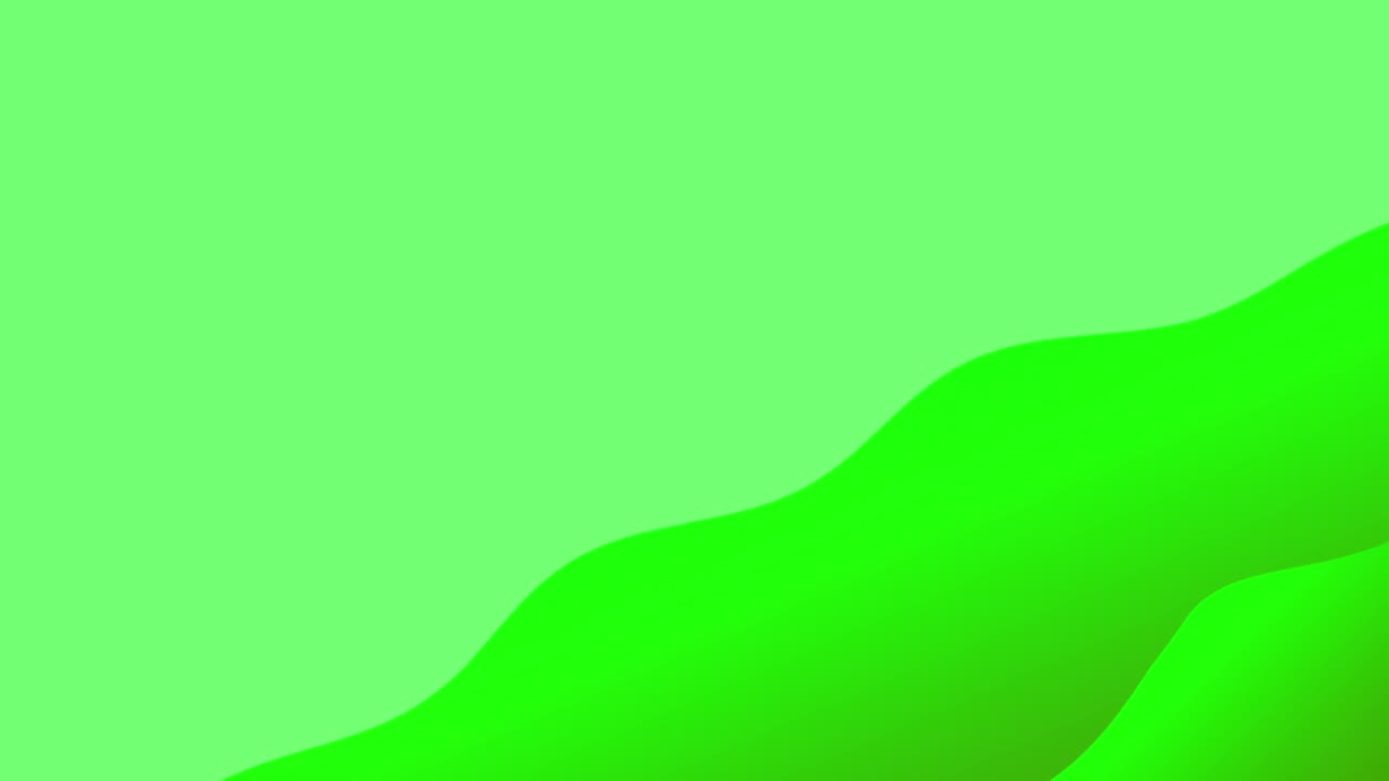 Green Gradient Wavy Abstract Background