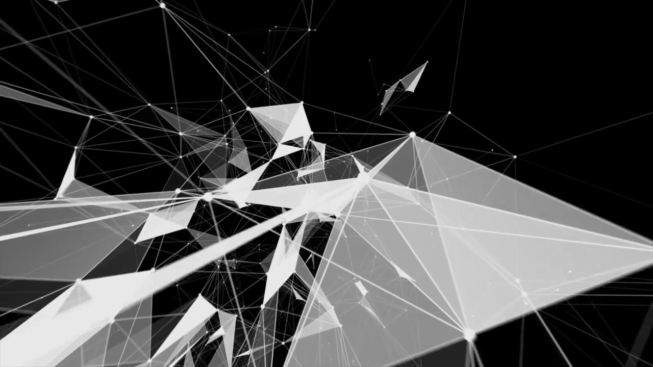 Flying through a digital universe of nodes, designed to be used with blending modes.