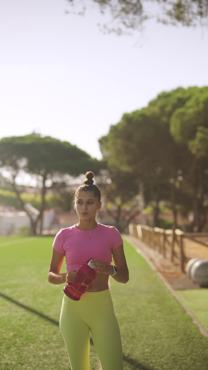 mujer haciendo ejercicio al aire libre
