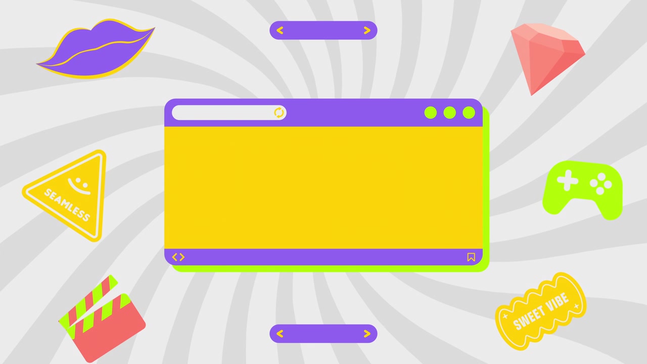Pop Art Browser Frame