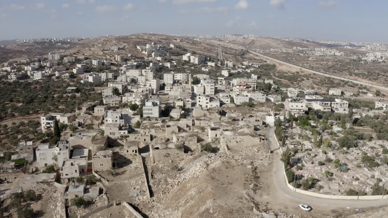 Beit hanina (Abu Dahuk) the old city -aerial view