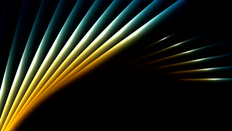 bright blue yellow neon laser rays abstract motion background