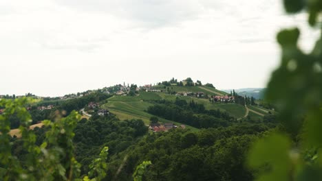 paisaje con una colina en austria