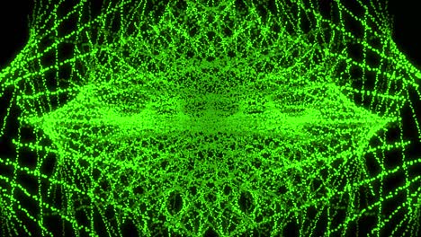 patrón de forma de punto de color verde animación gráficos de movimiento