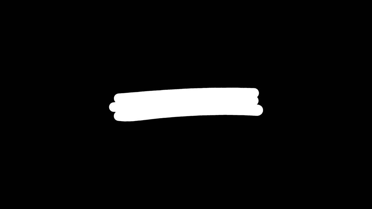 Animated White Scribble Lines and Hand-Drawn Shapes on Black Background