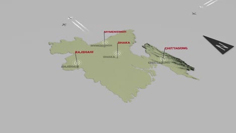 3d terrain map bangladesh