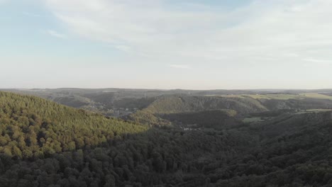 View-on-the-Ardennes,-La-Roche-en-Ardenne,-Belgium,-Europe,-4K,-25fps