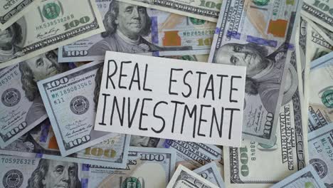 concept of money needed for real estate investments