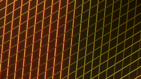 bold and striking close-up of yellow and black grid pattern on wall