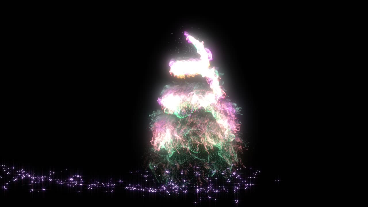 빛나는 추상적인 크리스마스 트리