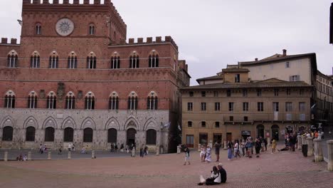 piazza del campo in siena, tuscany, italy