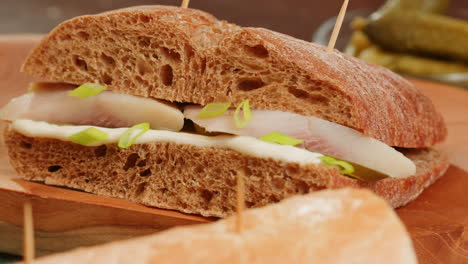 fish sandwich with whole wheat bread