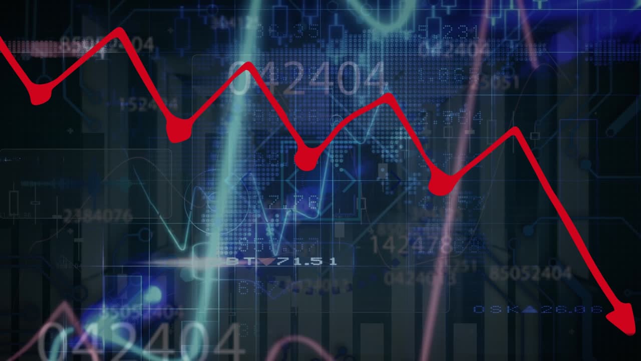 Animation of data processing over server room