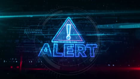 alert warning symbol abstract loopable animation