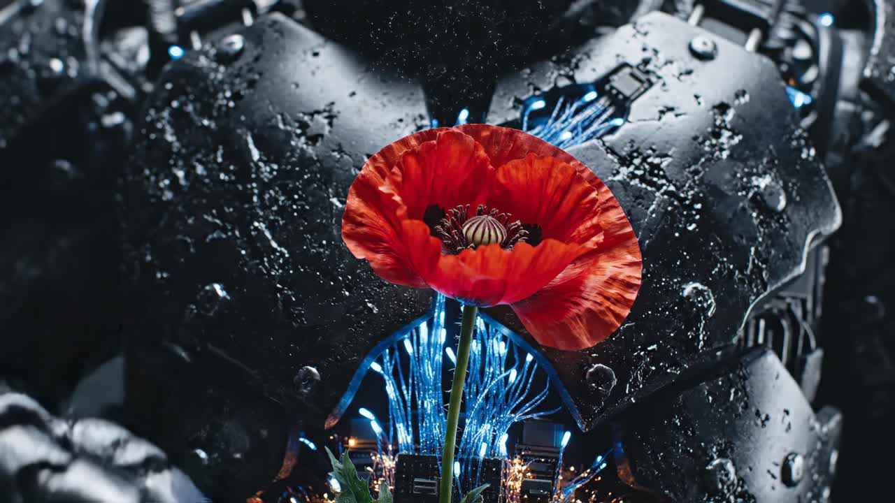 Robot Holding a Poppy