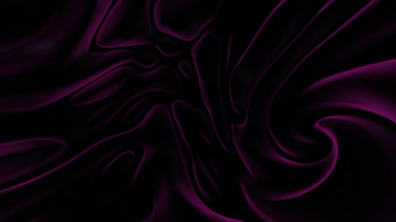 Onde mistiche fluide viola scuro su gradiente nero