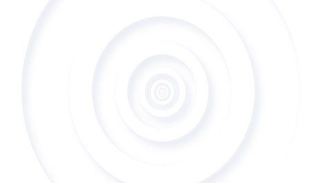 animation of white concentric circles radiating on seamless loop