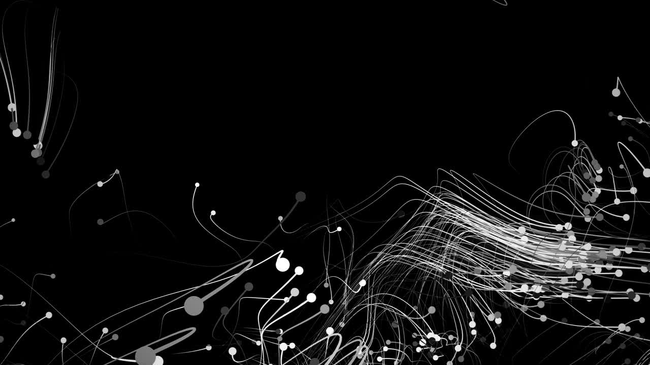 4K Abstract particles with trails.