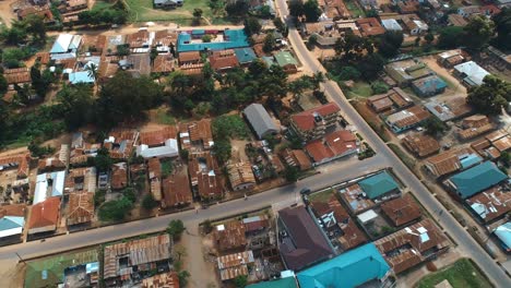 aerial view of the morogoro town in tanzania