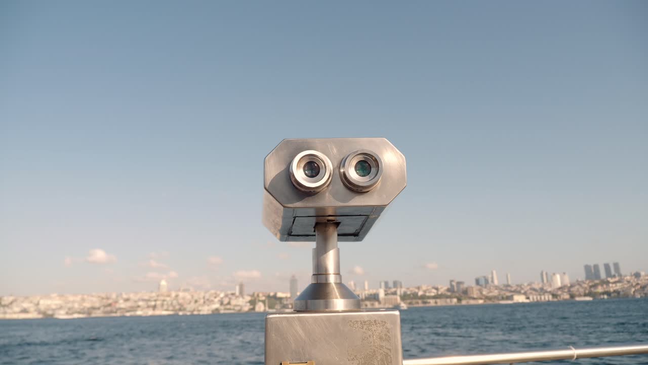 이스탄불을 내려다보는 관광 안경