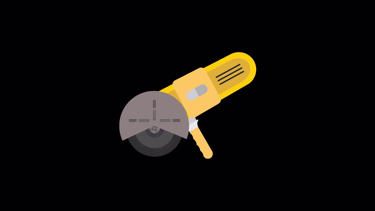 Animated Angle Grinder Assembly and Disassembly