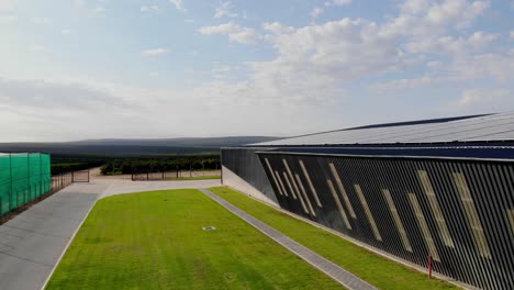 mesmerizing drone footage showcasing a prominent naartjie factory building located in south africa