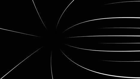 radial lines on black background