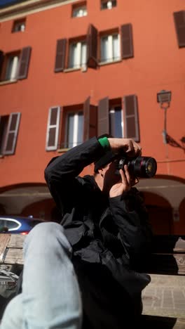 photographer capturing city views