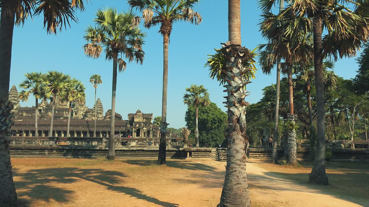 Pan Shot of Revealing Angkor Wat