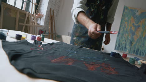 artist in an art studio