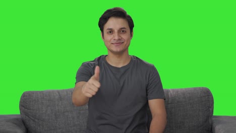 Happy-Indian-man-showing-thumbs-up-Green-screen