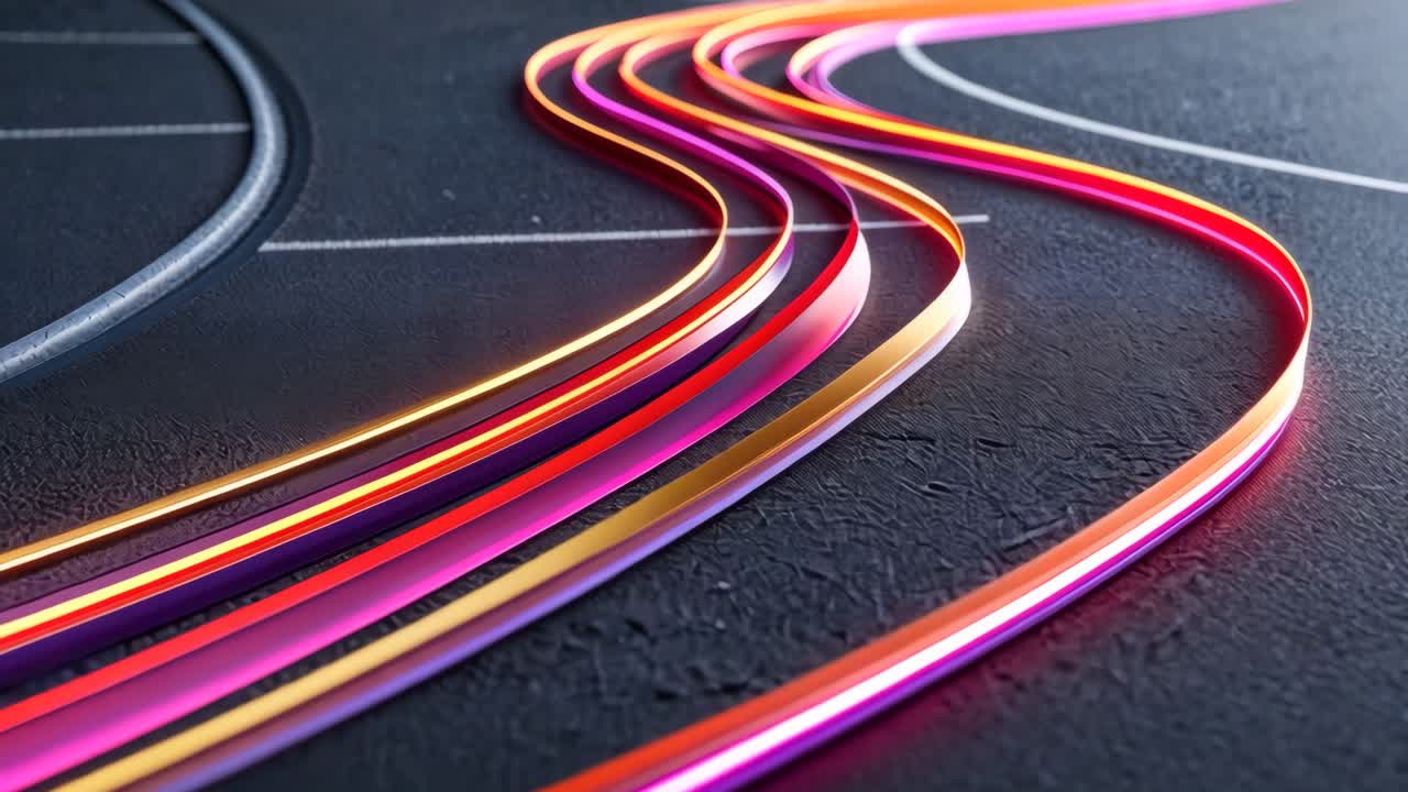 líneas abstractas y coloridas